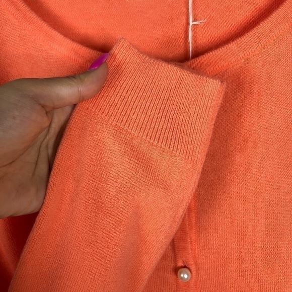 NWT Love & Heart Tangerine pearl Cardigan - Picture 5 of 7